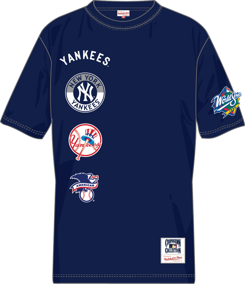 Mitchell & Ness New York Yankees Navy Double Clutch Premium T-Shirt