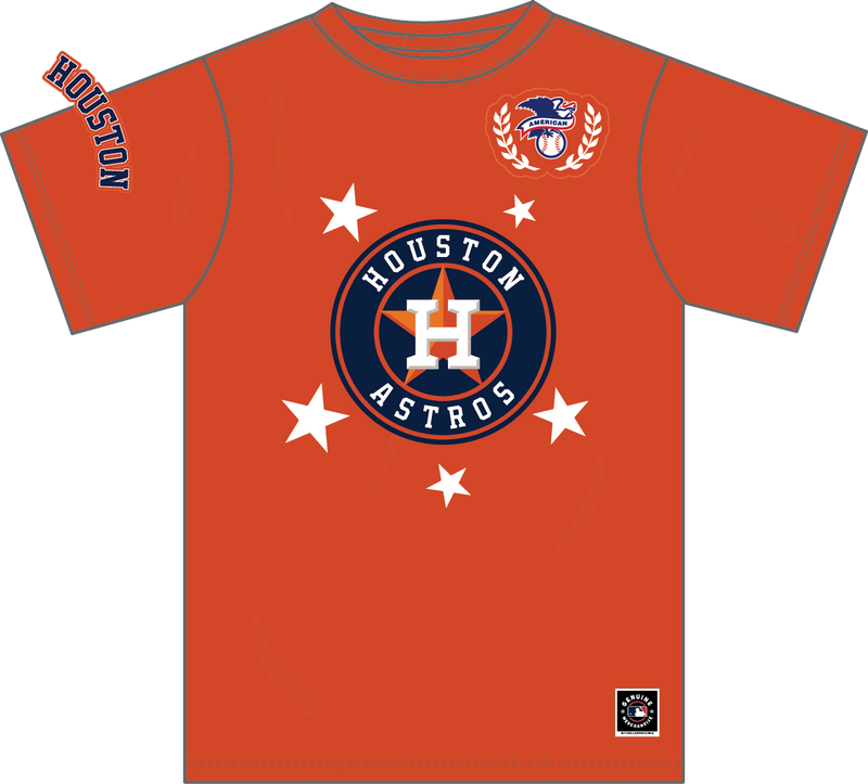 Mitchell & Ness Houston Astros Orange Pep Rally Premium T-Shirt