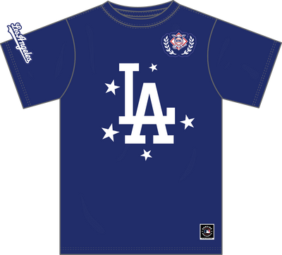 Mitchell & Ness Los Angeles Dodgers Royal Pep Rally Premium T-Shirt