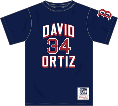 Mitchell & Ness David Ortiz Boston Red Sox Navy Player Collection Premium T-Shirt