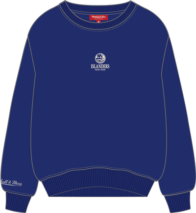 Mitchell & Ness Women's New York Islanders Royal Core Essentials Lightweight Crew Sweatshirt