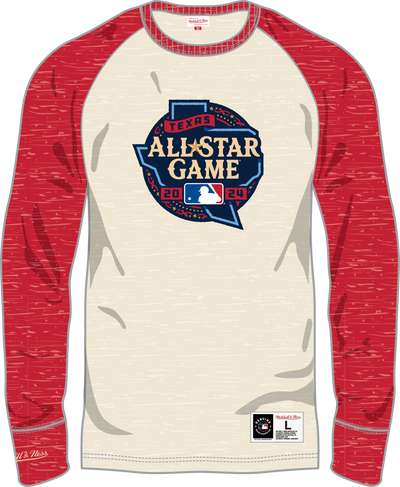 Mitchell & Ness MLB All-Star|MLB Merchandise Cream Current Logo Legendary Slub Long Sleeve