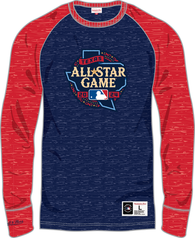 Mitchell & Ness MLB All-Star|MLB Merchandise Navy Current Logo Legendary Slub Long Sleeve