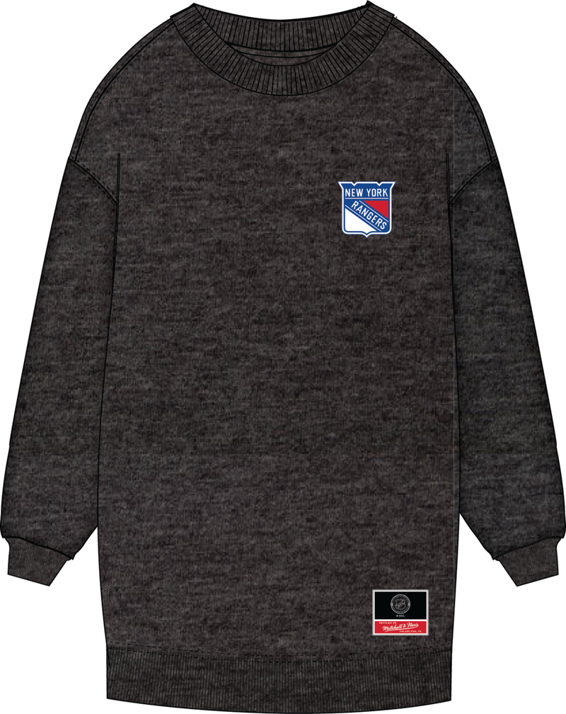 Mitchell & Ness Women's New York Rangers Graphic Heather Oversized Sweatshirt