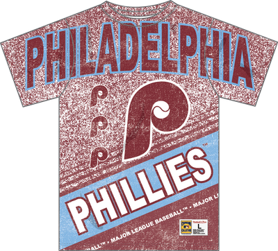 Mitchell & Ness Philadelphia Phillies Multi Vintage Logo Playmaker Sublimated T-Shirt