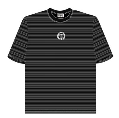 Mitchell & Ness Black M&N Striped Oversized T-Shirt