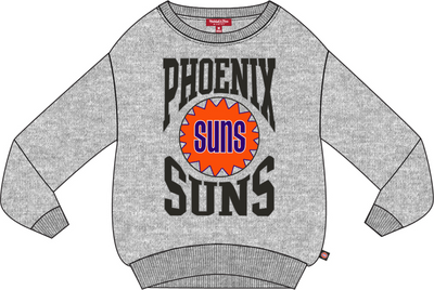 Mitchell & Ness Women's Phoenix Suns Grey Heather Logo Lightweight Crew Sweatshirt 3.0