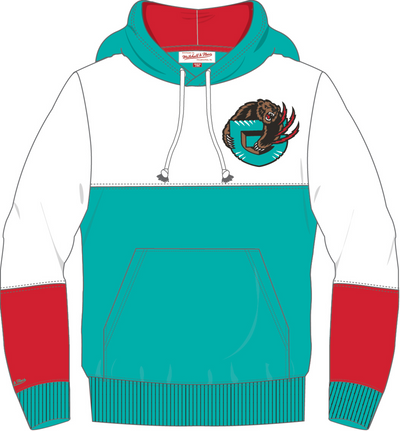 Mitchell & Ness Vancouver Grizzlies Teal/White Fusion Fleece 2.0