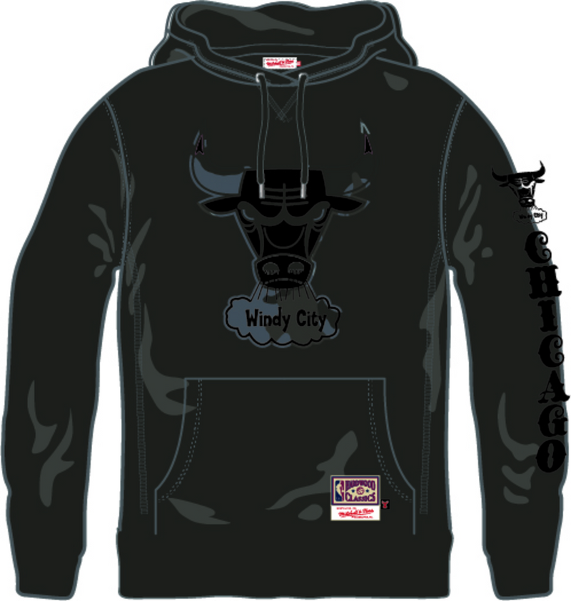 Mitchell & Ness Chicago Bulls Ghost Black Camo Hoodie
