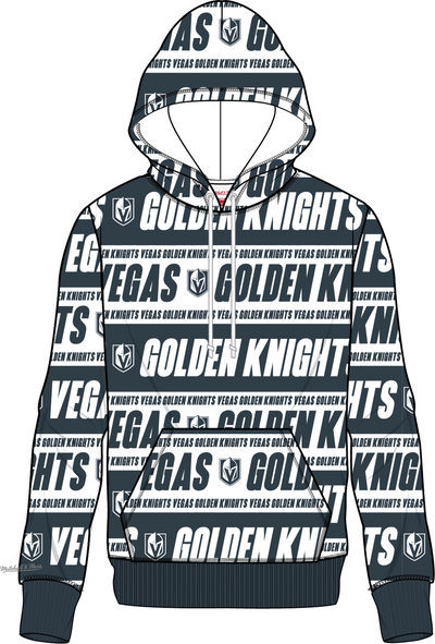Mitchell & Ness Vegas Golden Knights Black Teamwrap Hoodie