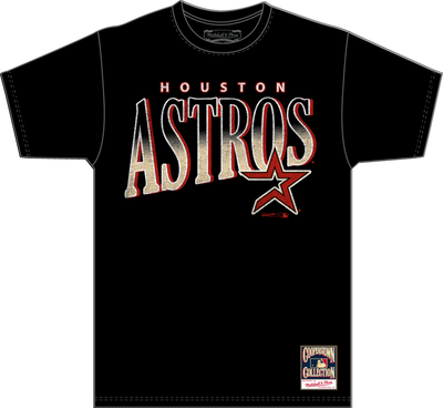 Mitchell & Ness Houston Astros Black Linework T-Shirt