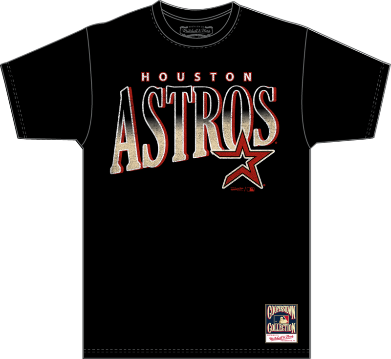 Mitchell & Ness Houston Astros Black Linework T-Shirt