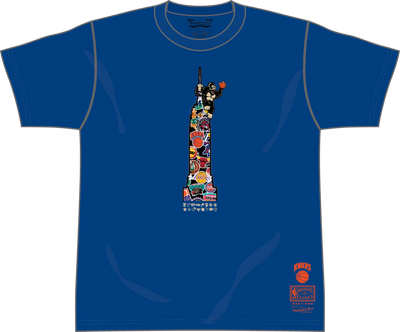 Mitchell & Ness New York Knicks Royal King K T-Shirt