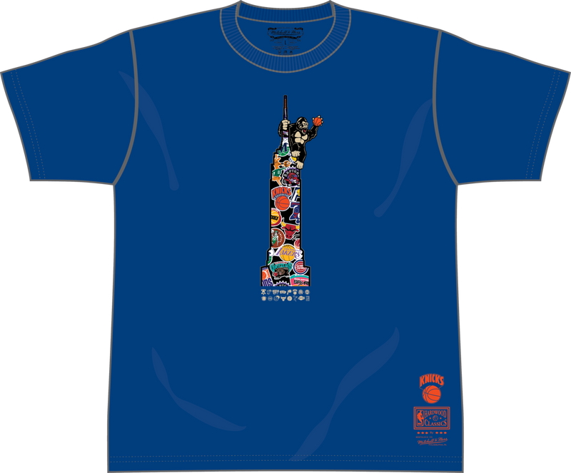 Mitchell & Ness New York Knicks Royal King K T-Shirt