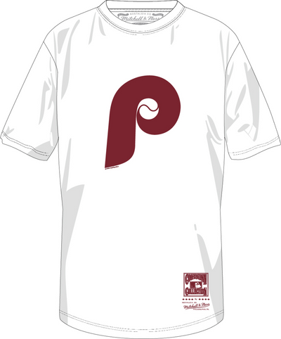 Mitchell & Ness Philadelphia Phillies White Basic Logo 1 T-Shirt