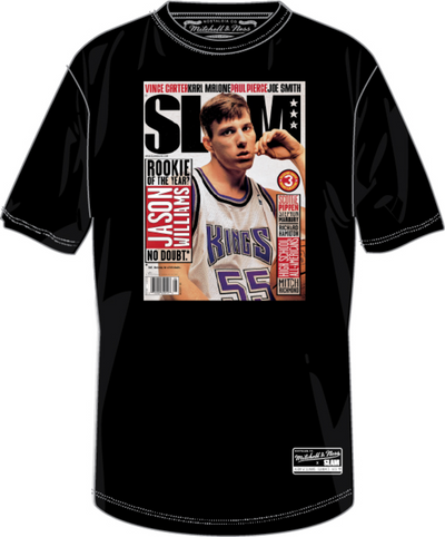 Mitchell & Ness Jason Williams Jason Williams Sacramento Kings Black Slam Cover T-Shirt
