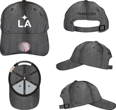 Mitchell & Ness LA Galaxy Black Ggpa Strapback Hat