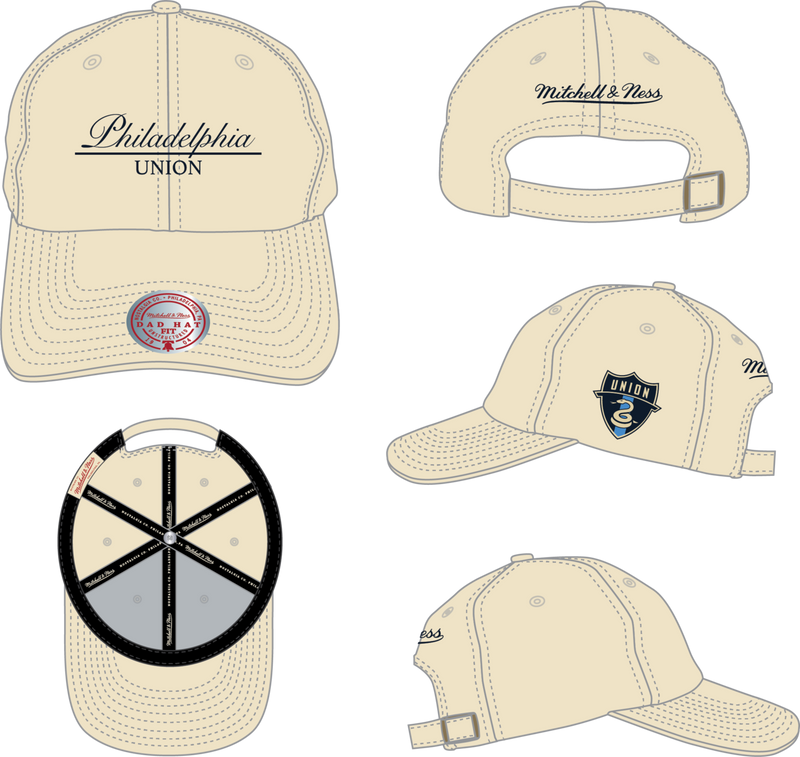 Mitchell & Ness Philadelphia Union Khaki Classy Strapback Hat