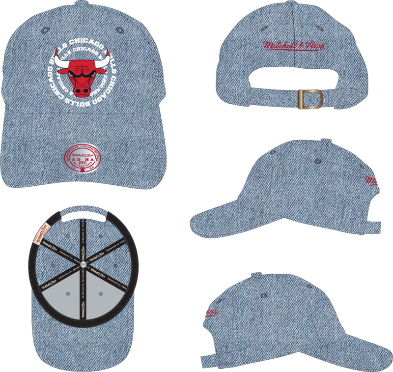 Mitchell & Ness Chicago Bulls Blue Summer Breeze Strapback Hat