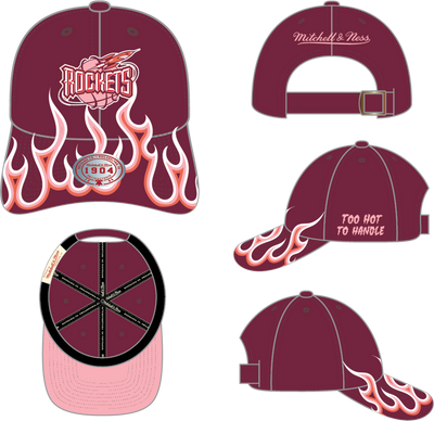 Mitchell & Ness Houston Rockets 1904 Maroon Hardwood Classics Hot 4 U