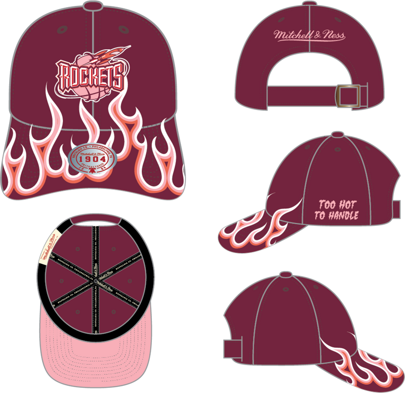 Mitchell & Ness Houston Rockets 1904 Maroon Hardwood Classics Hot 4 U