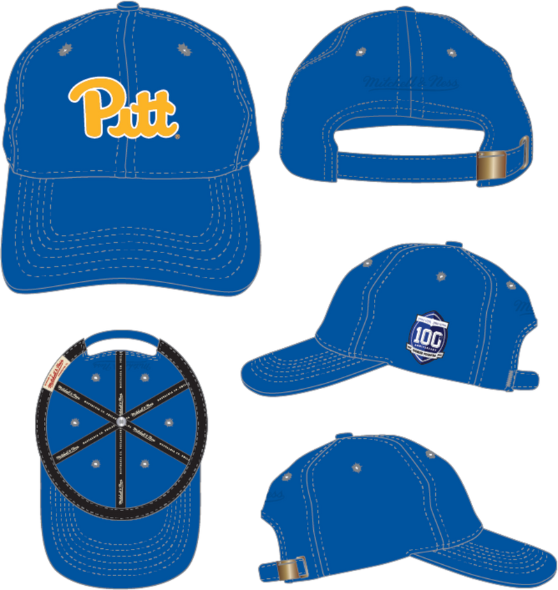 Mitchell & Ness University of Pittsburgh Royal Script Dad Hat Panthers