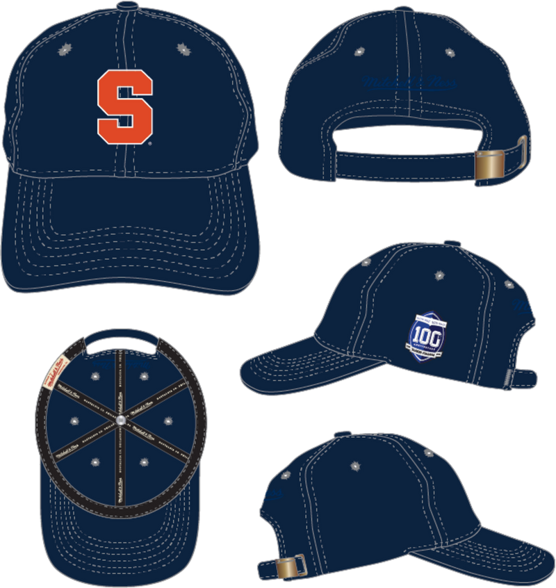 Mitchell & Ness Syracuse University Navy Block Dad Hat