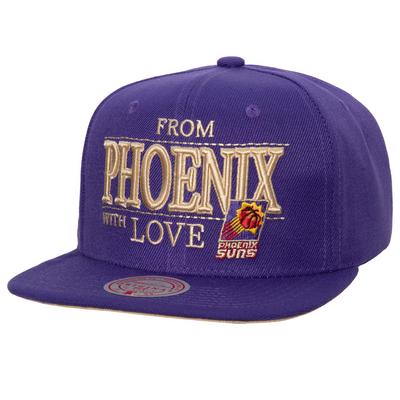 Mitchell & Ness Phoenix Suns Purple Hardwood Classics With Love Snapback Hat