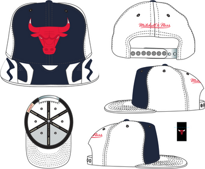 Chicago Bulls Mitchell & Ness Day 6 Snapback Hat - Denim