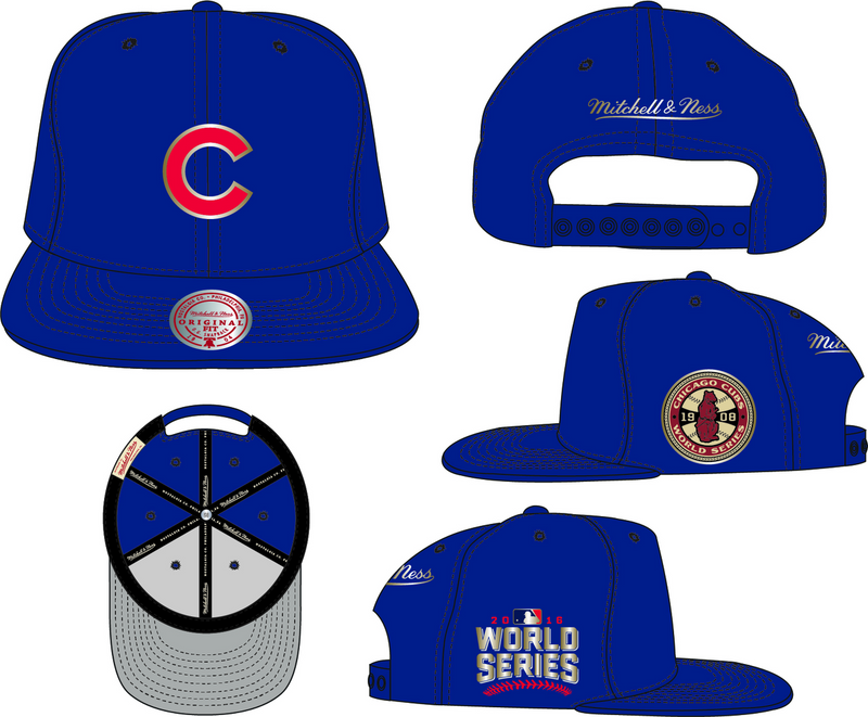 Mitchell & Ness Chicago Cubs Blue Champ'd Up Snapback Hat