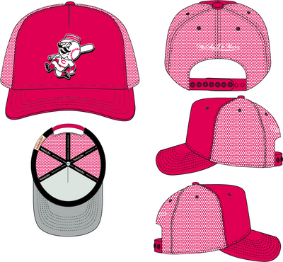 Mitchell & Ness Cincinnati Reds Red Evergreen Trucker Hat
