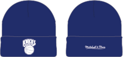 Mitchell & Ness New York Knicks Blue Hardwood Classics Core Knit Hat