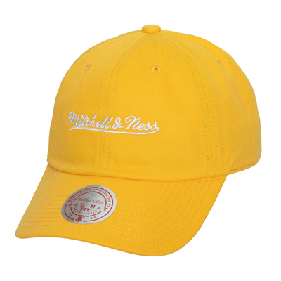 Mitchell & Ness Yellow Script Strapback Hat