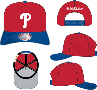 Mitchell & Ness Philadelphia Phillies Red May Flowers Pro Snapback Hat