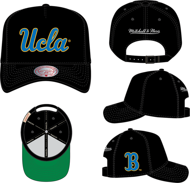 Mitchell & Ness UCLA Black Kicking Wool Pro Strapback Hat