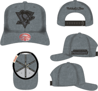 Mitchell & Ness Pittsburgh Penguins Black Downtown Pro Snapback Hat