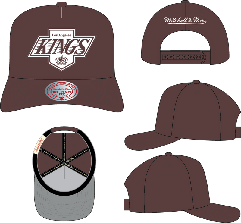 Mitchell & Ness Los Angeles Kings Dark Purple Vintage Fashion Basic Pro Snapback Hat
