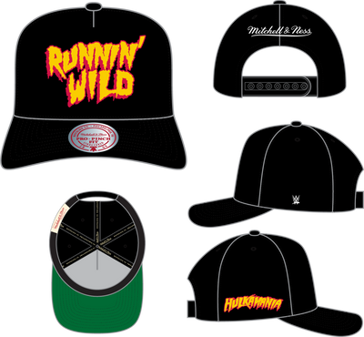 Hulk Hogan Mitchell & Ness Black Statement Pro Snapback Hat