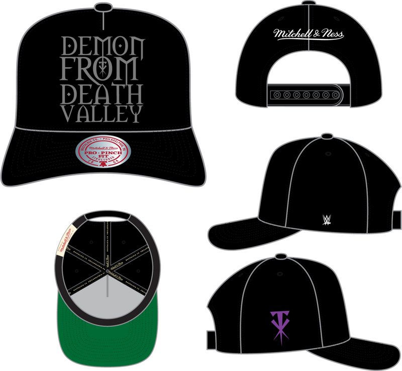 Undertaker Mitchell & Ness Black Statement Pro Snapback Hat