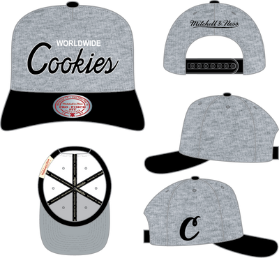 Mitchell & Ness M&N x Cookies Heather Pro Snapback Hat