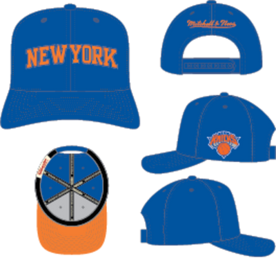 Mitchell & Ness New York Knicks Blue Chain Gang Pro Snapback Hat
