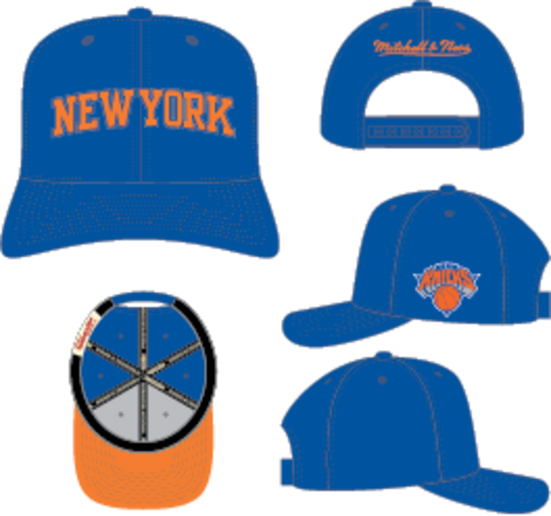 Mitchell & Ness New York Knicks Blue Chain Gang Pro Snapback Hat