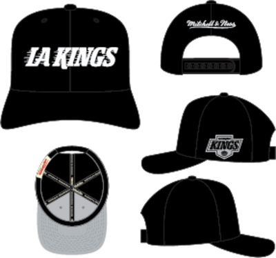 Mitchell & Ness Los Angeles Kings Black Chain Gang Pro Snapback Hat