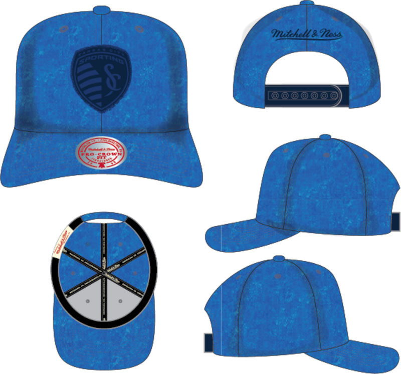 Mitchell & Ness Sporting Kansas City Navy Downtown Pro Snapback Hat Kc