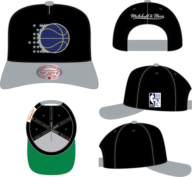 Mitchell & Ness Orlando Magic Black Legendary Home Pro Snapback Hat