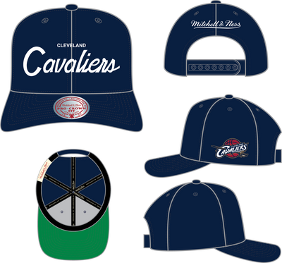 Mitchell & Ness Cleveland Cavaliers Navy Hardwood Classics Head Coach Pro Snapback Hat