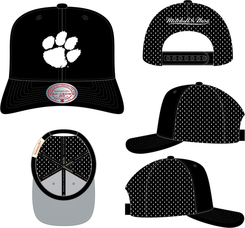 Mitchell & Ness Clemson Tigers Black Perfect Pro Snapback Hat