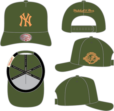Mitchell & Ness New York Yankees Olive Pro Pinch Snapback Hat