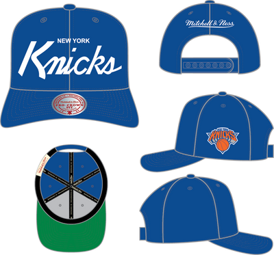 Mitchell & Ness New York Knicks Blue Head Coach Pro Snapback Hat