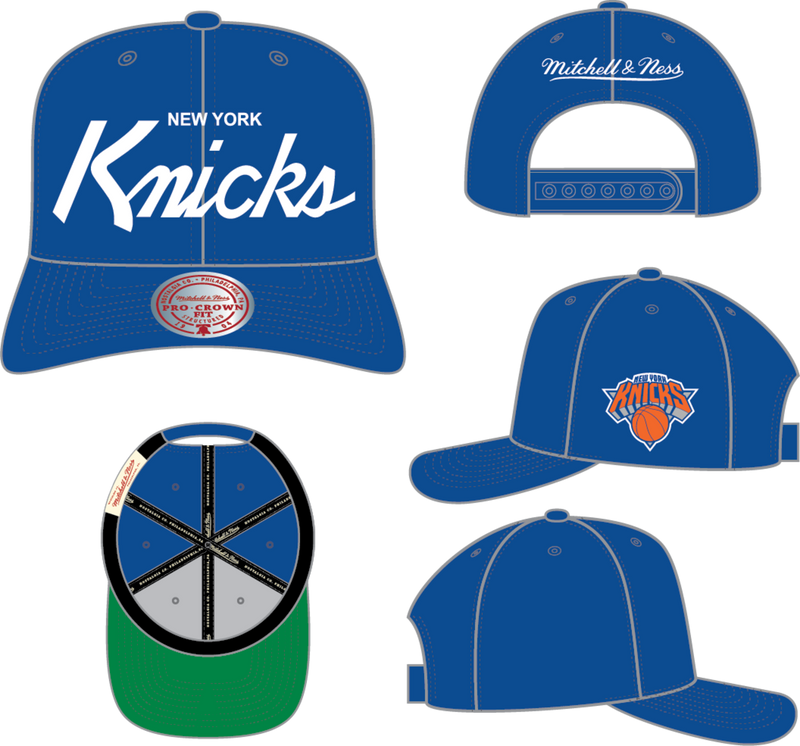 Mitchell & Ness New York Knicks Blue Head Coach Pro Snapback Hat